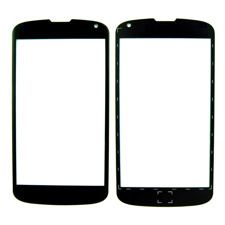 Черный Передний Внешний стеклянный объектив экран для LG Google Nexus 4 E960 Замена |