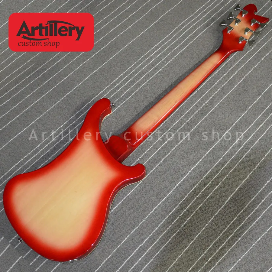 Пользовательские rickenback 4001 бас гитара с левшей 6 струн RK ЭЛЕКТРИЧЕСКАЯ ГИТАРА Все