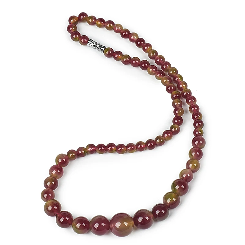 Разноцветное ожерелье из халцедона с бусинами 10 мм Благородное женское ручной