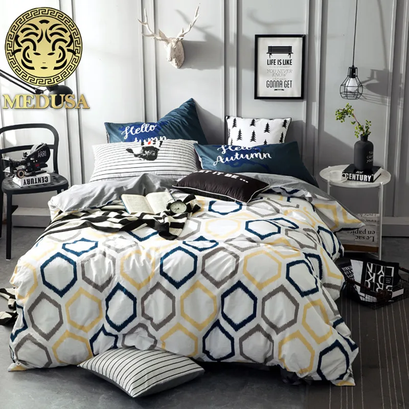 Медуза молекулы хлопок постельное белье набор пододеяльник/doona наволочки