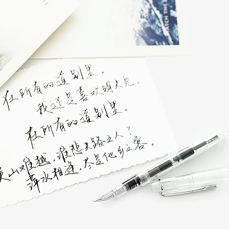 Креативные строительные прозрачные ручки роскошные маленькие письменные