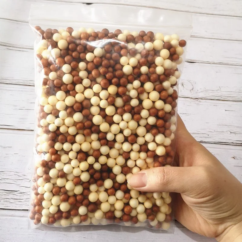 10 Bags 10 мешков в наборе, DIY клейкие аксессуары, пенные частицы, наполнитель, украшение, маленькие крошечные поролоновые принадлежности, детские игрушки, теплый цвет, Снежная грязевая пена - Цвет: 10 Bags