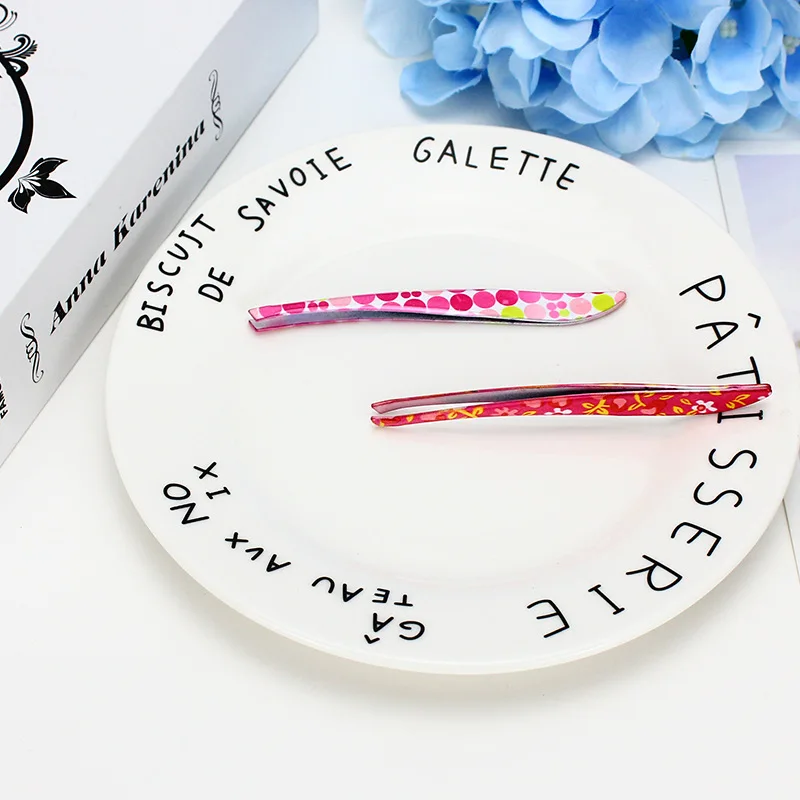 Горячий цвет зажим для бровей из нержавеющей стали маленький Пинцет мужчин и