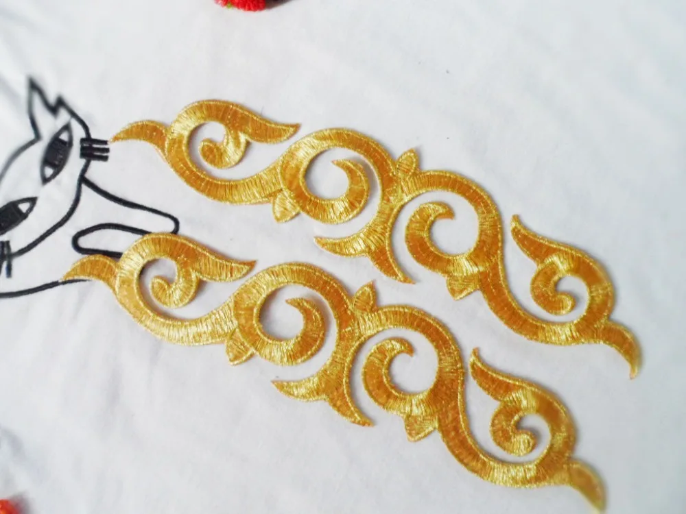 pretty lace patches embroidered iron on stage garment accessories for decoration 20pieces delicate motif | Дом и сад