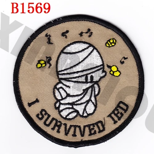 Вышивка патч ВМС США EOD I survivde IDE Morale тактика Военная