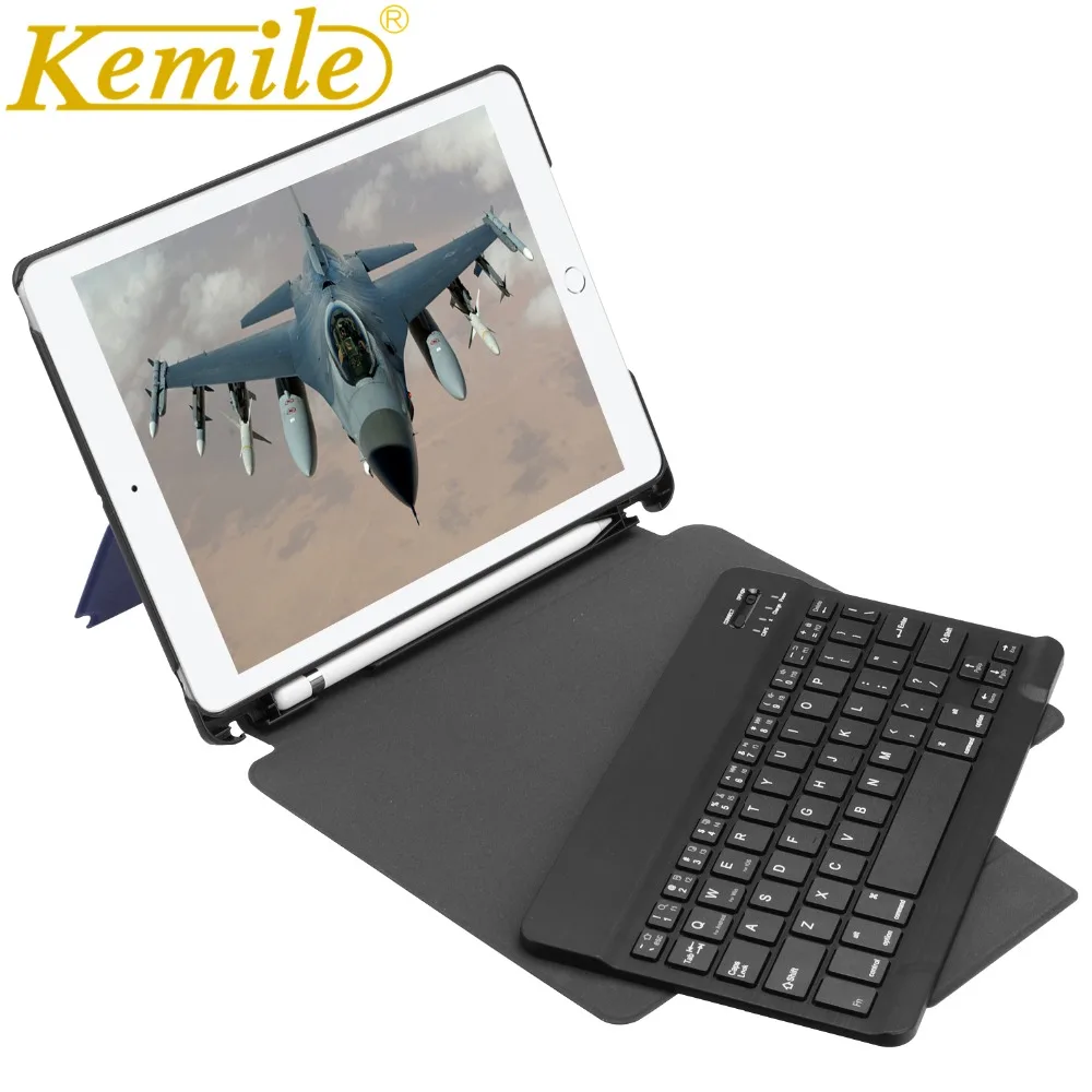 Чехол для iPad / 9,7 Съемная клавиатура W держатель карандаша кожаный чехол для iPad 9,7 планшет клавиатура klavye A1893 A1954