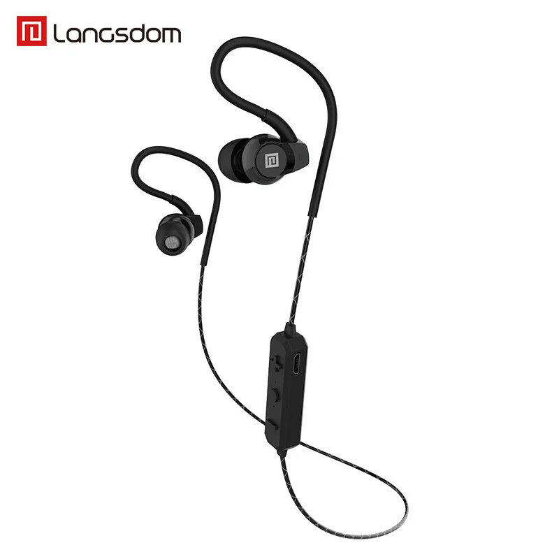 Langsdom спортивные Bluetooth наушники BS80 портативный супер бас стерео с микрофонами