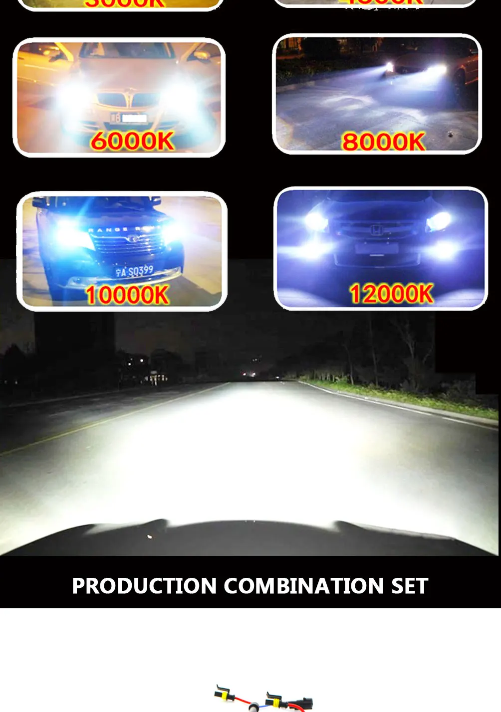 AC 55Вт HID Xenon комплект H7 H4 H1 H8 H9 H11 D2S ксеноновых фар, Высокопрочная конструкция Балласт 4300 К 6000 8000 К ксеноновая лампа накаливания фары 12V xenon H7