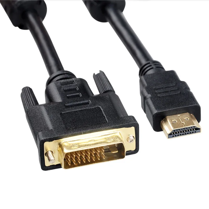 HDMI V1.4 1 8 м к DVI DVI-D 24 + pin Кабель-адаптер для ПК HD HDTV PS3 XBOX DVD позолоченный мужской
