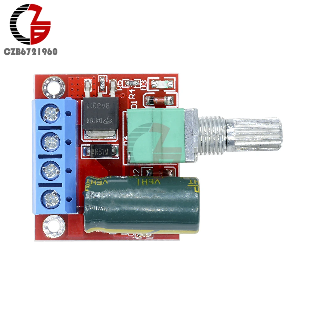 Мини 5A 90W PWM 12V контроллер скорости двигателя постоянного тока модуля DC-DC 4,5 V-35 V Регулируемый Скорость регулятор Управление переключатель регулятора 24V