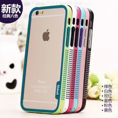 Для iphone 6 6s plus бампер Zenus Walnutt волнистый цветной ударопрочный ТПУ + PC