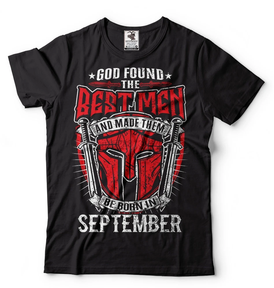 2019 Hot sale 100% cotton Free shipping Best Are Born In September Birthday Gift T-shirt Funny Tee shirt | Мужская одежда