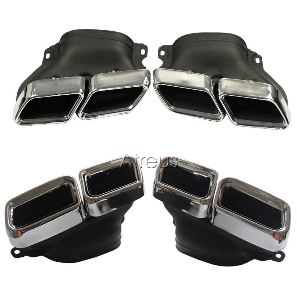 BOOMBLOCK 1 компл. для Mercedes Benz W222 W212 W205 R231 S65 S63 E63 аксессуары Chrome 304 Нержавеющая сталь автомобиль глушитель советы