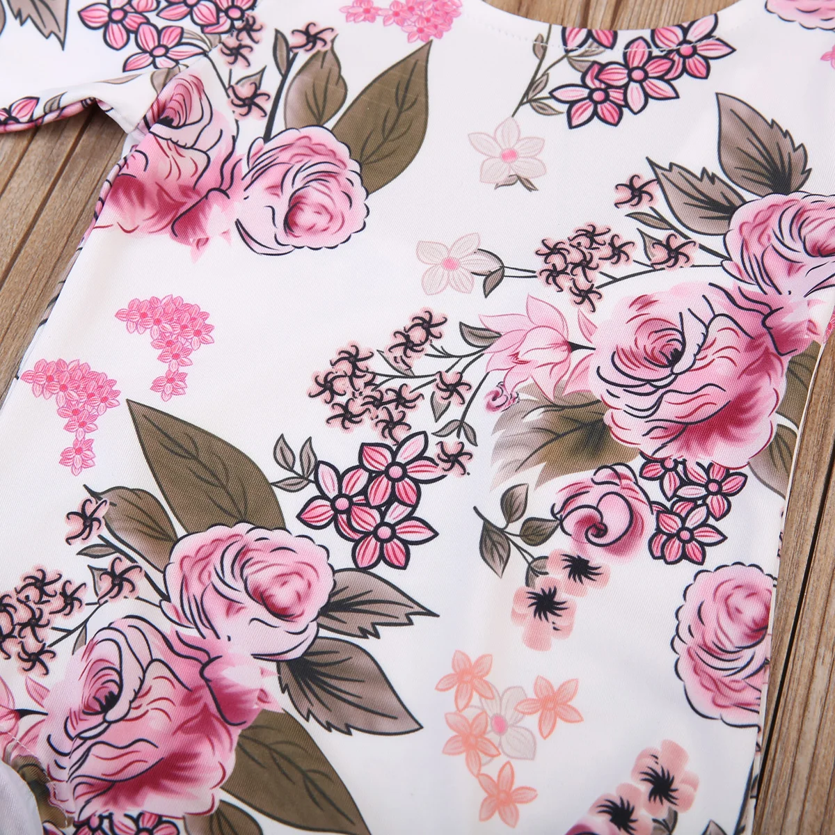 Pudcoco 0-4T Kids Baby Girls Toddler Long Sleeve Romper Jumpsuit Clothes Floral O-Neck Pullover Outfits Top |