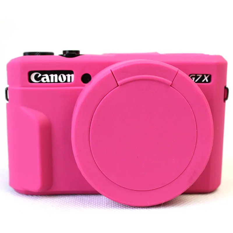 Красивый защитный чехол для Canon G7X Mark 2 II G7X2 G7XII с силиконовой крышкой объектива