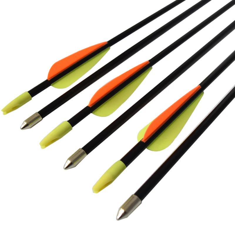 12 шт стекловолокно 28 &quotSafty Youth Arrows для BARNETT JR 3&quot Fletch Target Practice Shooting Archery Bow