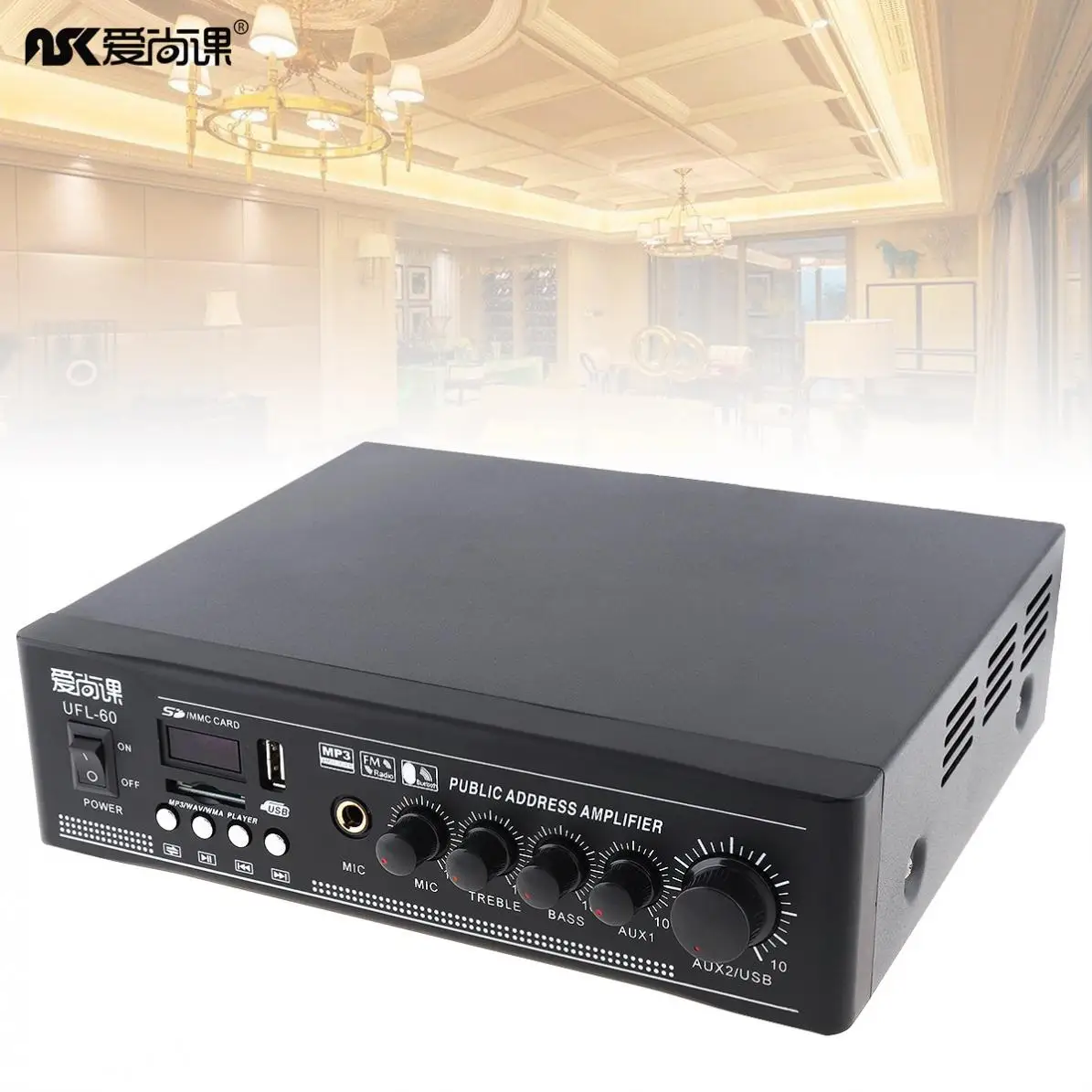UFL-60 50 Вт Bluetooth-совместимый усилитель постоянного давления с функцией
