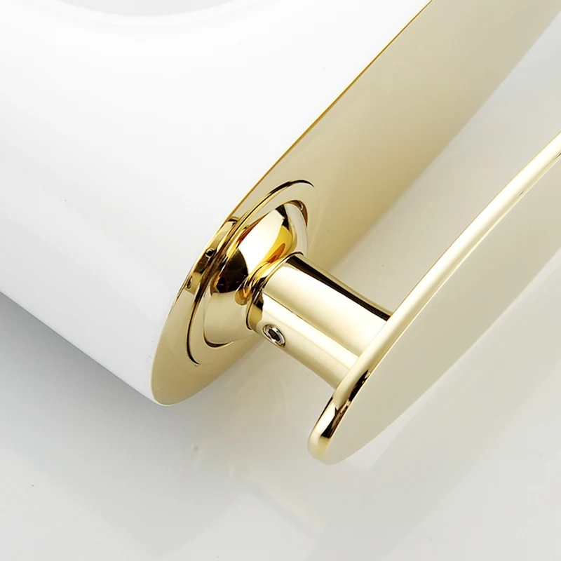 Смеситель для раковины Fapully хромированный золотистый и белый кран с роскошной