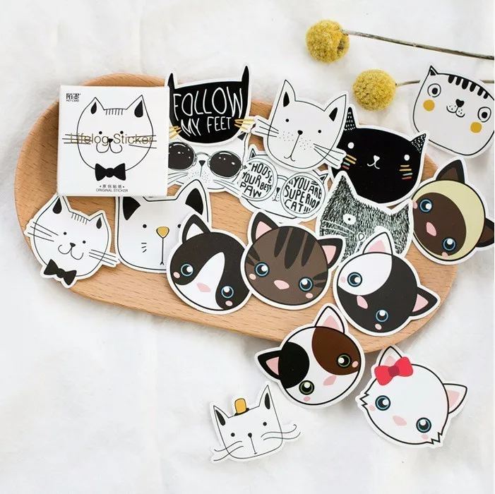 45 шт. креативные милые наклейки с головой животного|stationery stationery|stationery stickerstationery