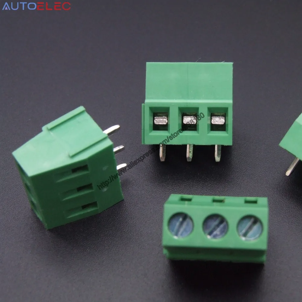 Клеммная колодка PCB шаг: 5 0 мм/0 2 дюйма зеленый мм 3 контакта вместо Phoenix NO MKDSN 5/3-1890976