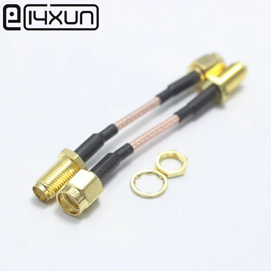 1 шт. RP SMA Штекерный к Гнездовой разъем RF коаксиальный булочка обжимной RG316 Coax