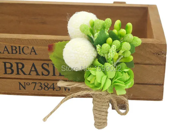 Аксессуары для церемонии бутоньерка свадебная брошь с цветком жениха Женская