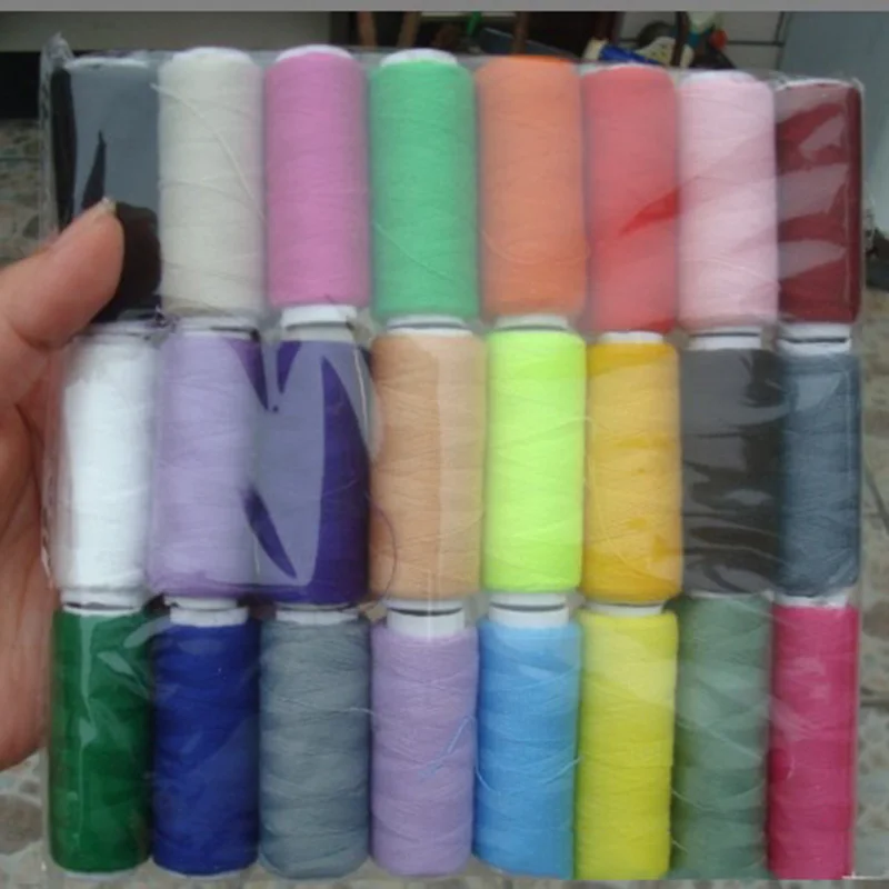 

24pcs/set Sewing Thread Polyester Thread Set Strong And Durable Sewing Threads For Hand Machine
