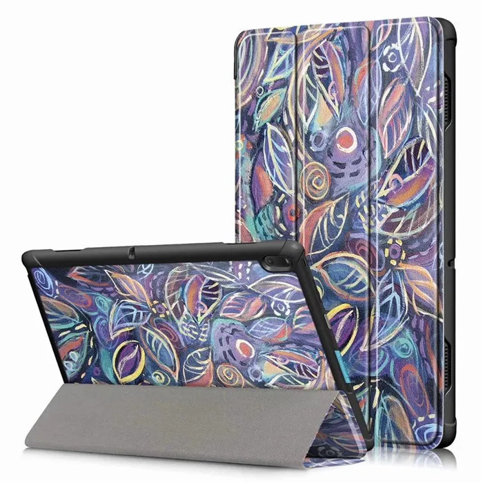 Color 1 Для lenovo E10 печати чехол для планшета для lenovo Tab E10 TB-X104F TB X104F 10,1 10-дюймовый планшетный ПК чехол-книжка с магнитной застежкой функцией подставки крышка+ защитная пленка на экран+ подставка для ручек - Цвет: Color 1