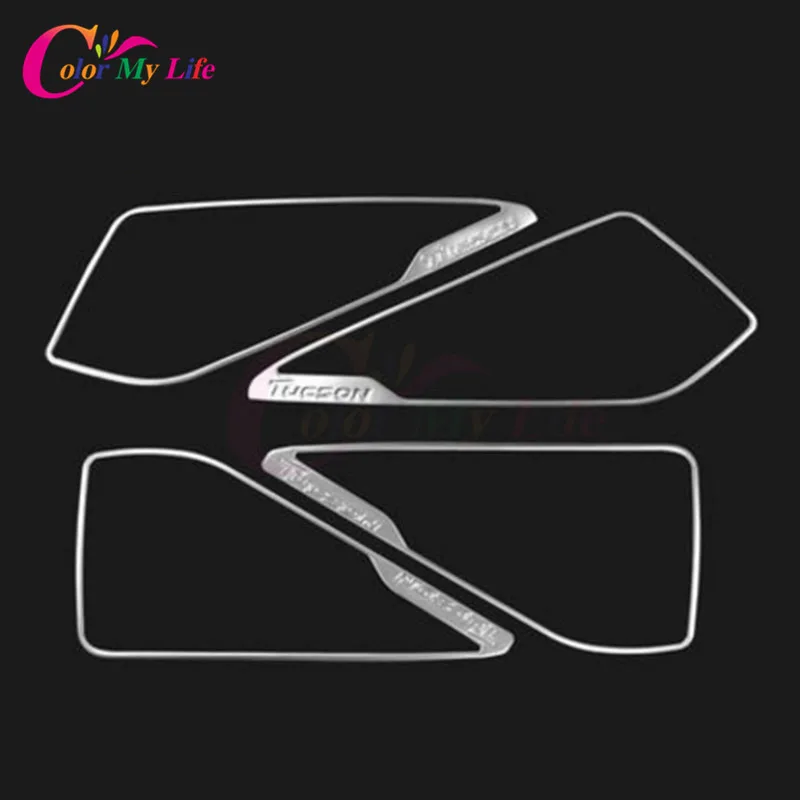 4 шт./компл. кольцо для автомобильной двери из нержавеющей стали защитное отделка