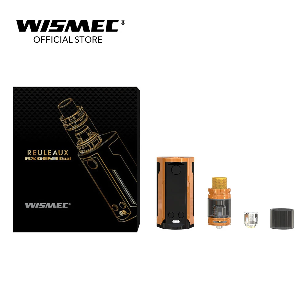 [Официальный магазин] Оригинальный двойной комплект Wismec Reuleaux RX GEN3 с баком GNOME King 5 8