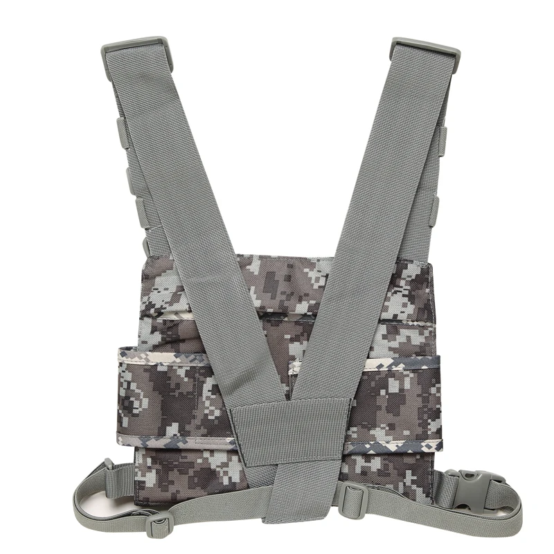 Нейлоновая тактическая нагрудная Сумка кобура с 3 карманами регулируемая для Yaesu