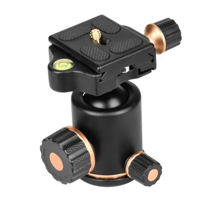 QZSD Q06 Aluminum Alloy Tripod ballhead/Ball Head With Quick Release Plate &ampTwo levels Maximum Load 8KG For Benro Siru Manfrotto |