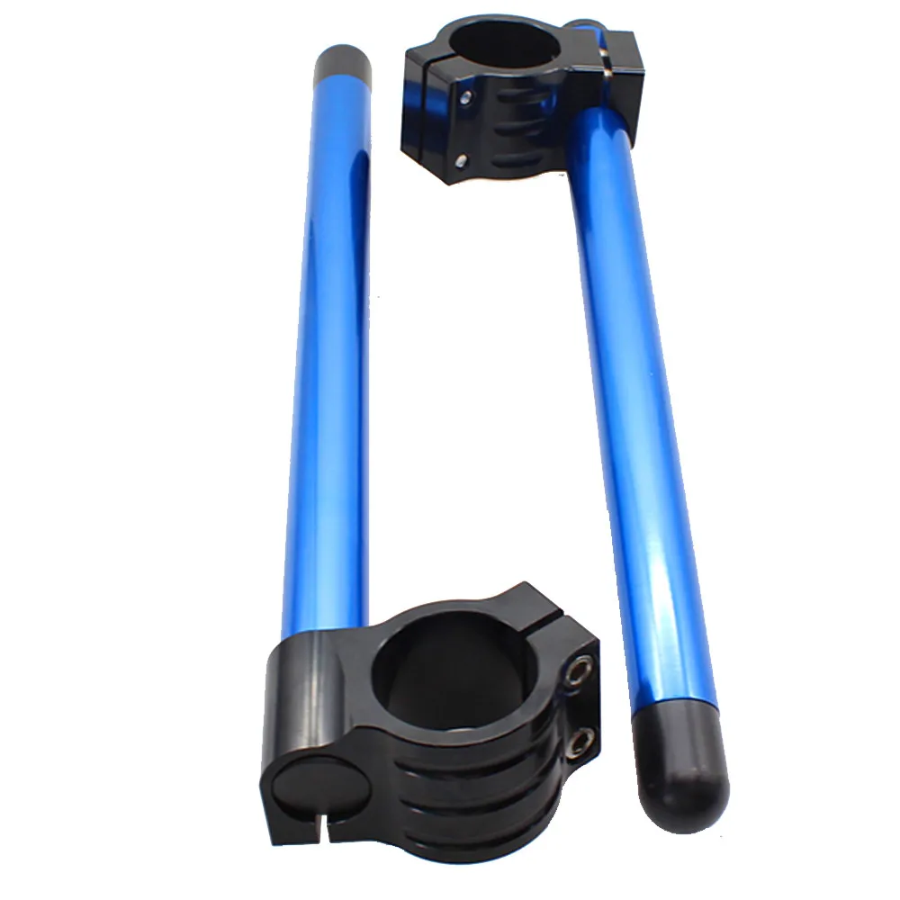 Bule CNC мотоцикл Handbar Клип Ons Clipon вилка Руль Ручка Бар для кафе гоночных велосипедов