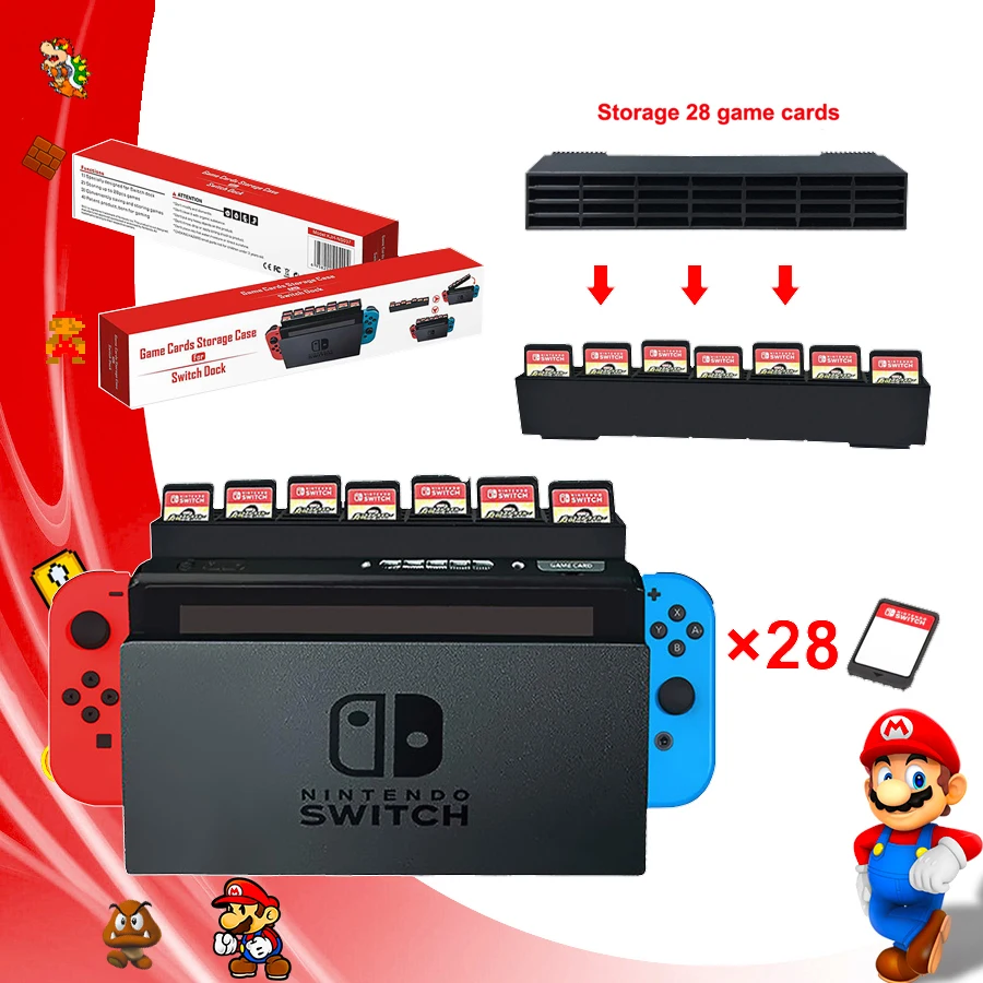 1 шт. переключатель NAND 28 хранение карт подставка для посуды аксессуары Nintendo doswitch |