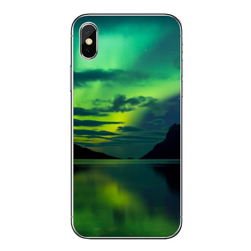 Для Xiaomi Mi A1 A2 5X 6X 8 lite SE Pro Max Mix 2 2S 3 Mi5 Mi5S прозрачные мягкие чехлы Аврора полярные