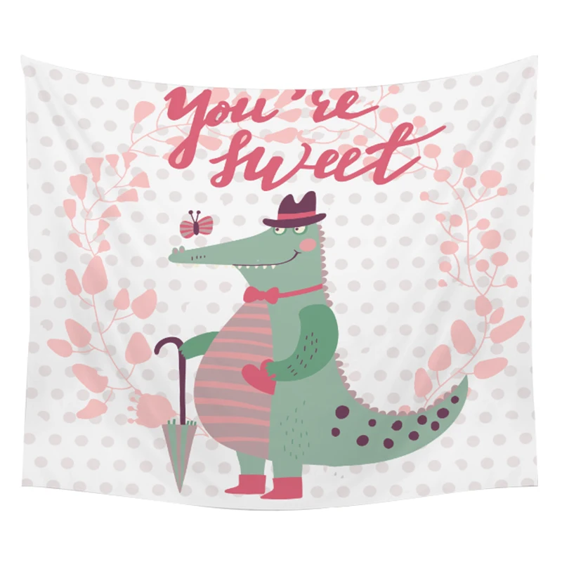 Милый мультфильм кролики серии шаблон кролик цветочный Гобелен пляжное