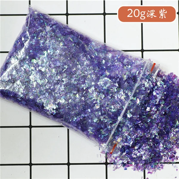 dark purple 20 г/пакет, бумага для наполнения слизи, сделай сам, ручная работа, кристальная глина, смесь грязи, наполнитель, аксессуар, слизи, украшение для наполнения - Цвет: dark purple