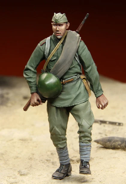 [Tuskmodel] масштаб 1 35 наборы моделей из смолы советские солдаты Сталинград 4|model figure