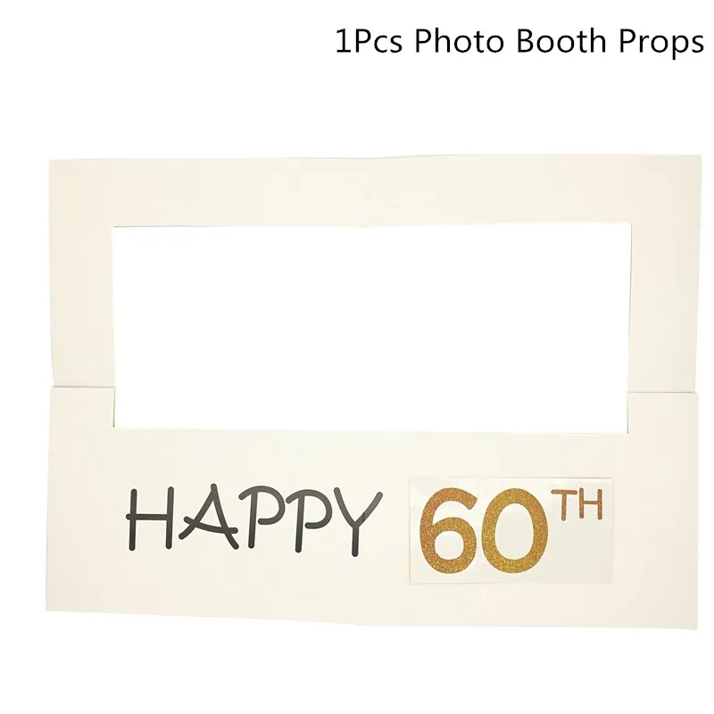 60 Chicinlife 30/50th/60th с днем рождения Photo Booth Prop юбилей день Рождения Вечеринка мужчина женщина стиль подарок смешной декор поставки - Цвет: 60