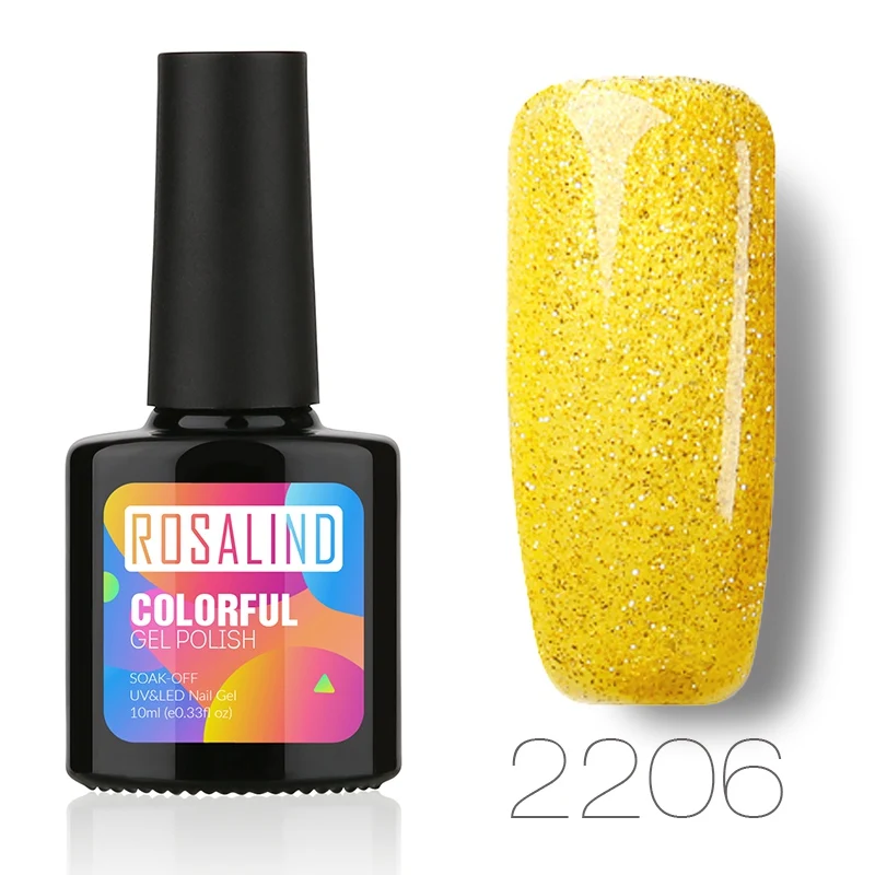2206 ROSALIND Гель-лак для ногтей Зеленый Бриллиант Лак для ногтей замачиваемый Гель-лак УФ светодиодный лак для ногтей полустойкий - Цвет: 2206