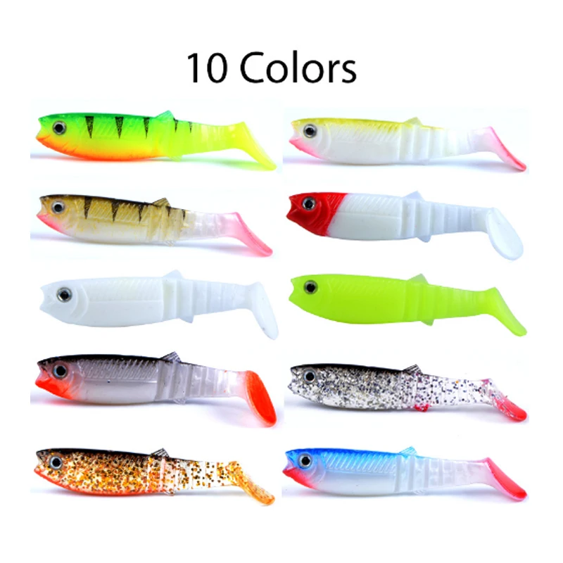 Приманка для ловли рыбы GUGUFISH 12 шт. 8 см искусственные мягкие приманки рыбы|soft lure