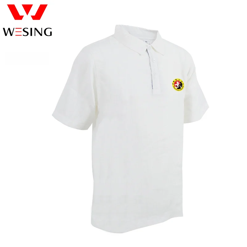 Wesing Sportswear T-shirt With Collar Light Sport Polo Shirt Martial Arts Tshirt Team Training Kungfu Uniforms | Спорт и развлечения