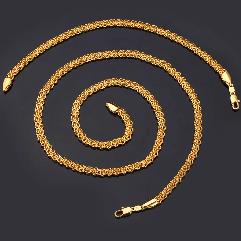 Нежный Италия браслет и ожерелье цепочка комплекты блестящие золотые блестки