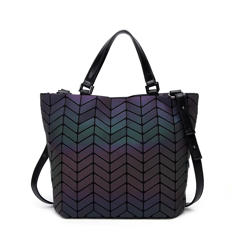 Модные женские сумки на плечо сумка ведро с геометрическими блестками