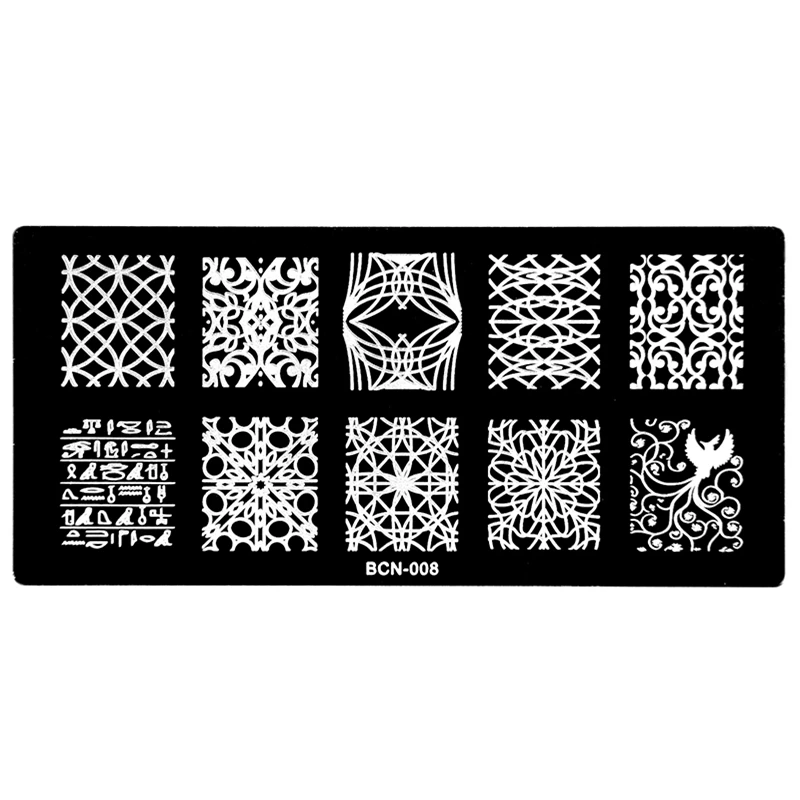 1 шт. сделай сам дизайн ногтей Феникс абстрактный цветочный шаблон изображения