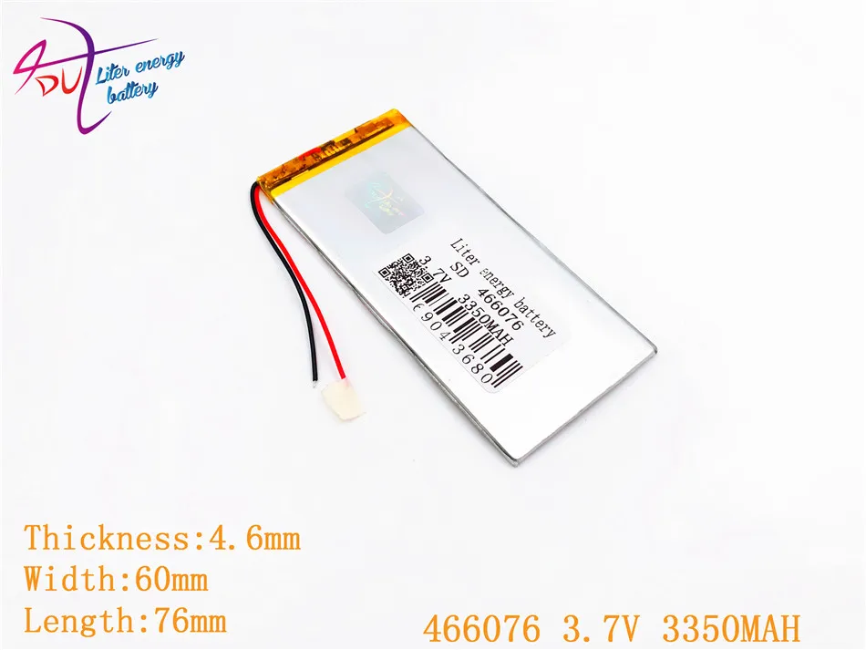 

Big sale 456075 466076 lithium polymer battery 3.7V 3350MAH battery for tablet PC