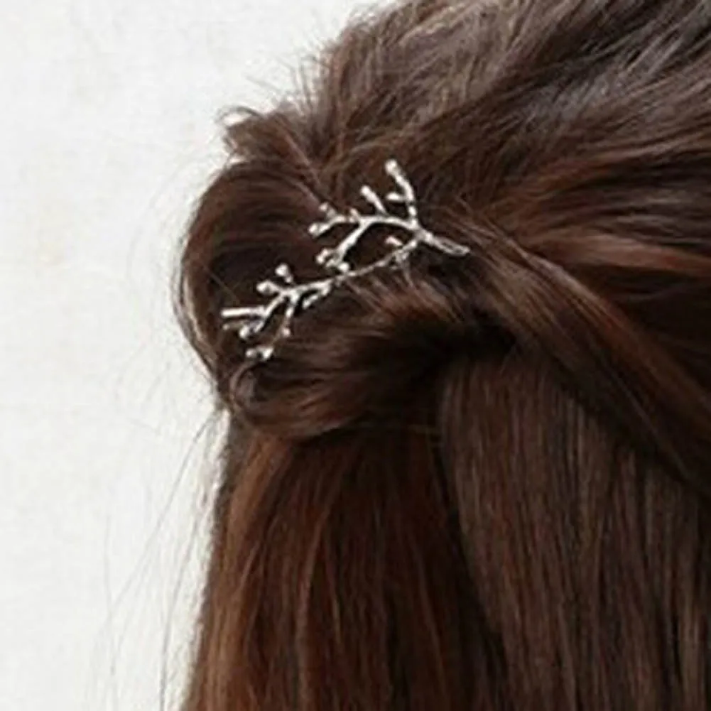 South Korea Jewelry Sianmei Alloy Side Clamping Clip Branches Antlers Fashion Personality Princess Hairpin | Украшения и