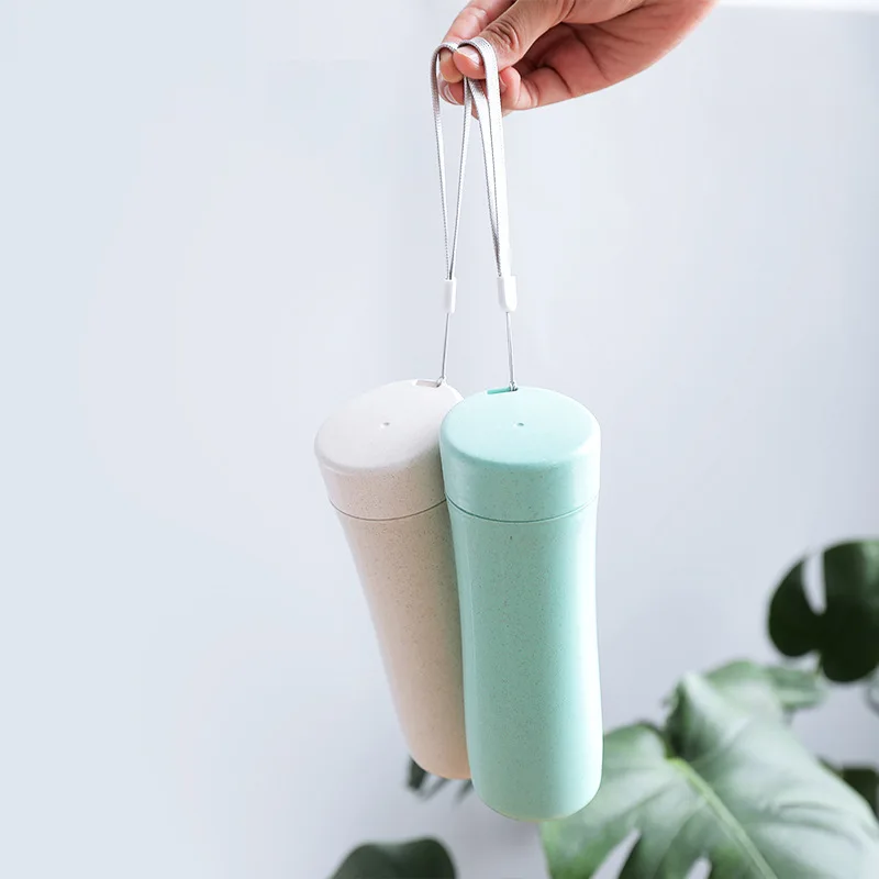 Бутылка для воды shaker1 шт конфетный цвет пшеничная соломенная бутылка для воды со струной спортивные офисные школьные бутылки мини цвет ful 25
