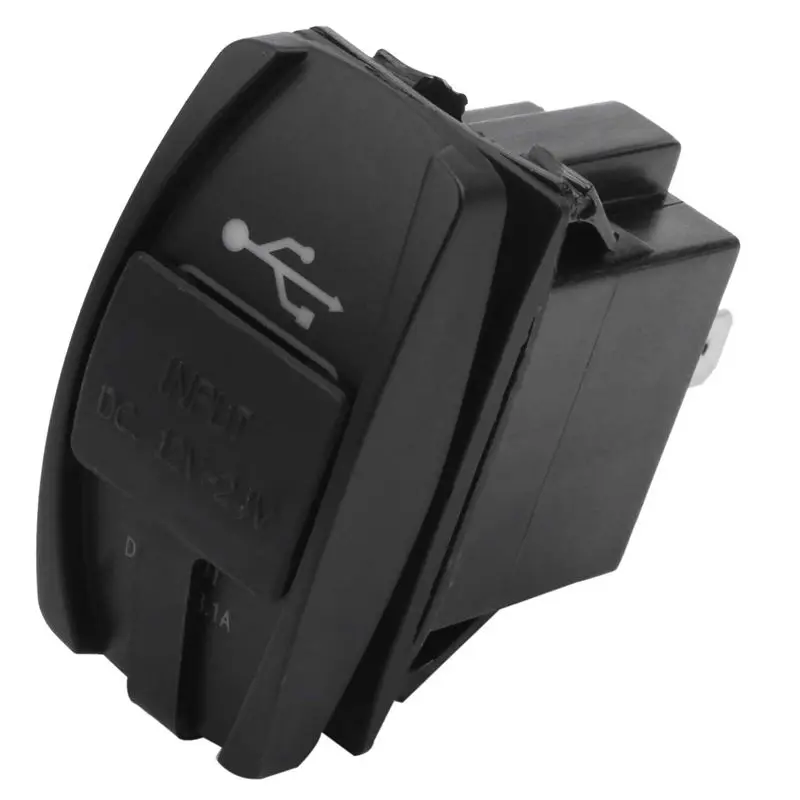 12V 24V автомобильный аксессуар для лодки СВЕТОДИОДНЫЙ двойной USB зарядное