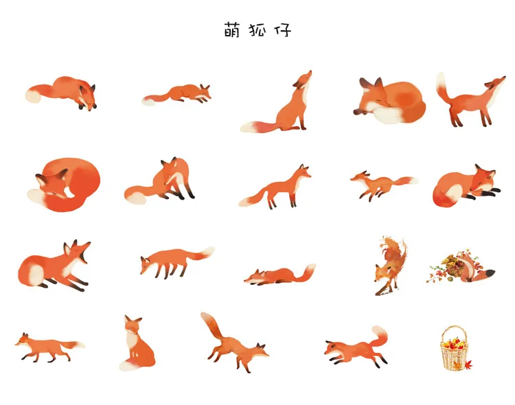 Kawaii, декоративные наклейки для домашних животных, пингвин, кот, свинья, клеящиеся наклейки, сделай сам, украшение, дневник, японские канцелярские наклейки, детский подарок